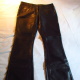 Black Custom Made Leather Pants (Full Front)