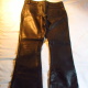 Black Custom Made Leather Pants (Full Back)