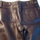 Black Custom Made Leather Pants (Back Waist)