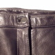 Black Custom Made Leather Pants (Button)