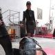 Boot Kiss Lady Marlon whips the slave, Avalon, Berlin