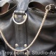 Nipple Clamps Leather straitjacket and nipple clamps on slave during punishment, Avalon, Berlin