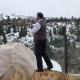 Champagne sabering to toast and celebrate the transition from day to night, Utah, U.S.A.