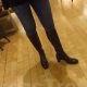 Mistress Troy in brown leather Varda boots, NYC