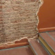 Brick wall being exposed